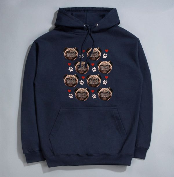 Dog Lover Photo Personalised Hoodie