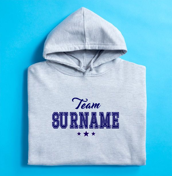 Team Surname Personalised Hoodie
