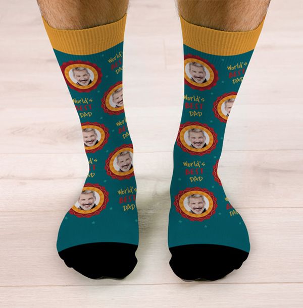 World's Best Dad Novelty Personalised Socks