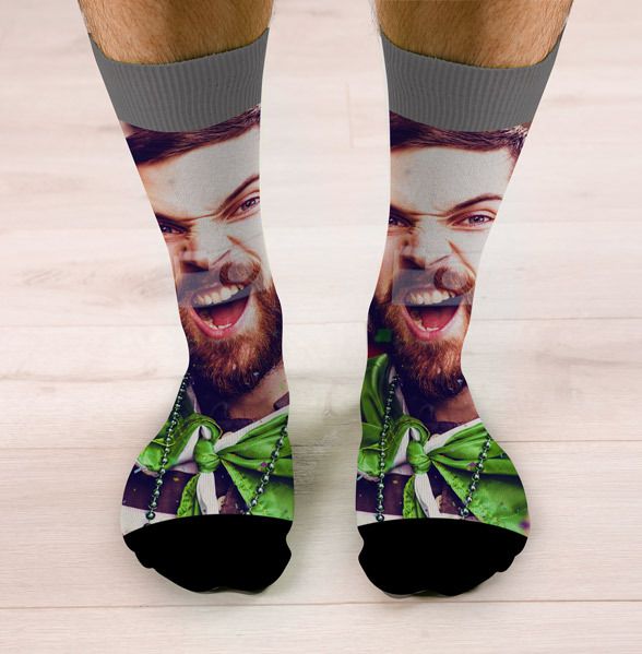 Full Photo Upload Novelty Face Socks
