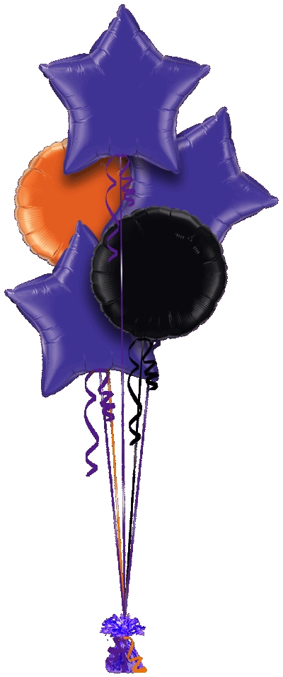 Purple, Orange and Black