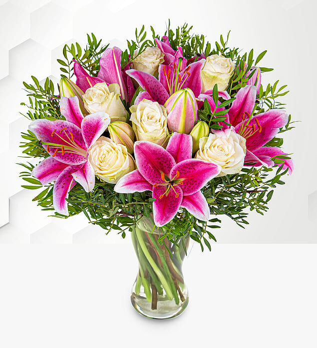 Pink Lilies & Roses (Standard)