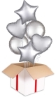 Antique Gold Satin Party Bouquets (2x Bunch of 6 Balloons (12 Balloons))