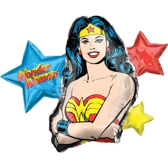 Wonder Woman Supershape Balloon (3 Balloons Gift Boxed)