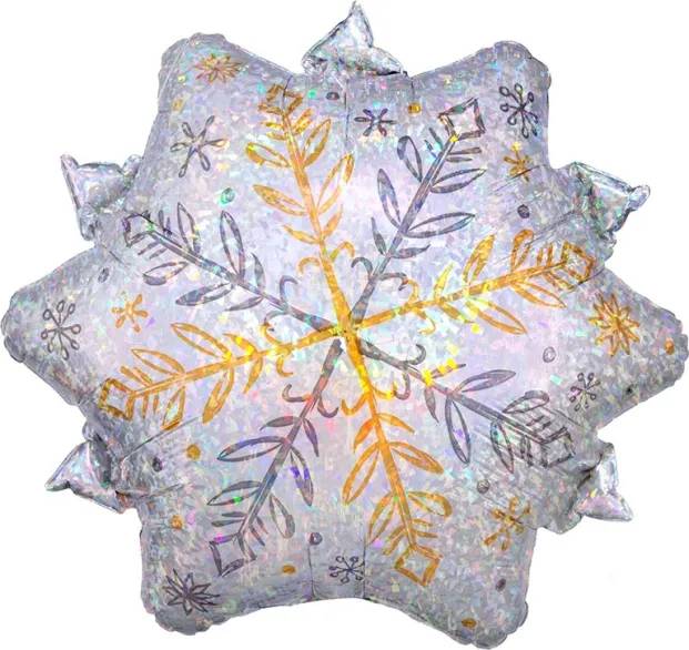Snow Holographic Junior Shape Balloon (3 Balloons Gift Boxed)