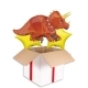 Rainbow Supershape Balloon (3 Balloons Gift Boxed)
