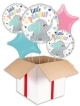 Baby Boy Rattle Balloon (3 Balloons Gift Boxed)