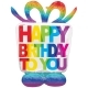 Dot and Circle Birthday SuperShape Balloon (3 Balloons Gift Boxed)
