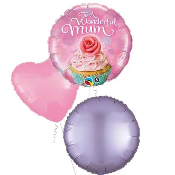 To a Wonderful Mum Balloon (3 Balloons Gift Boxed)