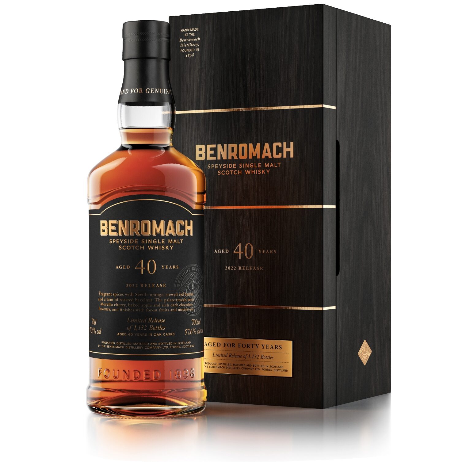Benromach 40 Year Old - 2022 Release - Single Malt Scotch Whisky