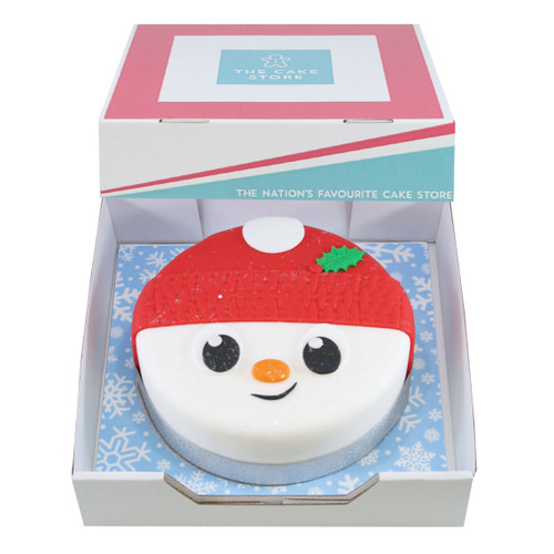 Frosty Snowman Gift Cake