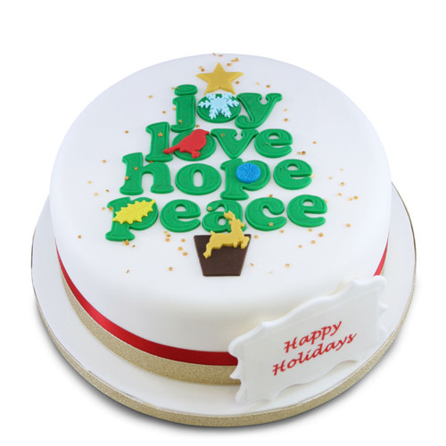 Joy Love Hope Peace Cake
