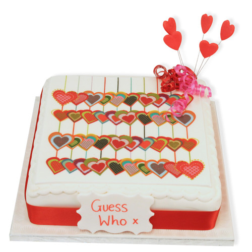 Love Heart Collage Cake (8 inch Serves 20)