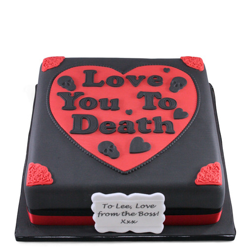 Love You To Death Cake (10 Inch Serves 40)