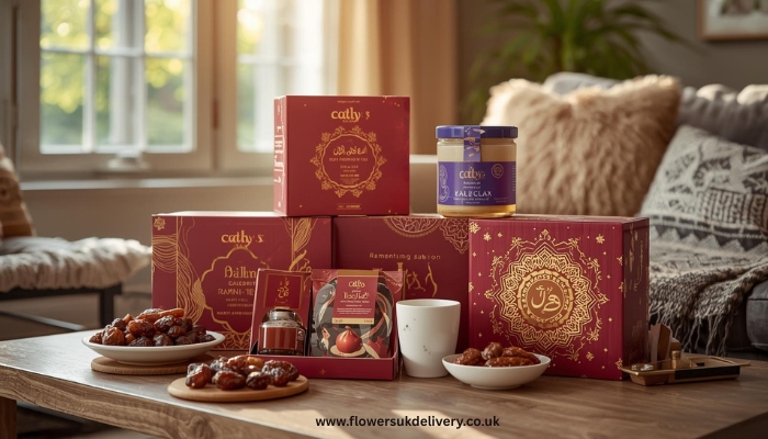 Premium dates and tea Ramadan hampers UK delivery gift ideas Placement: After dates section