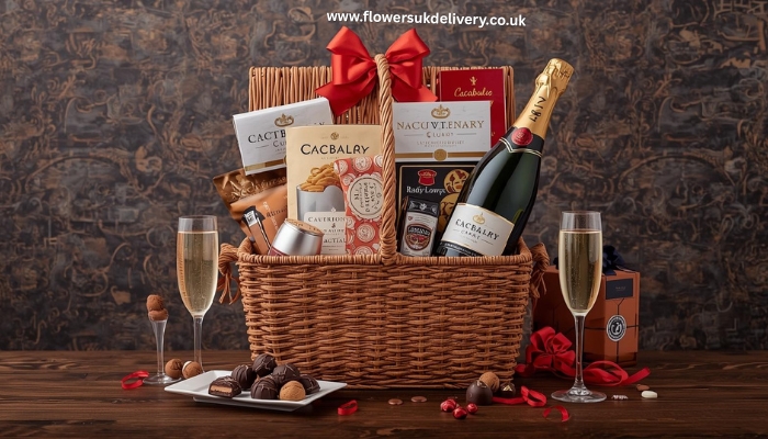 Luxury anniversary hampers - buy anniversary gifts online UK Placement: Within Luxury Hampers section