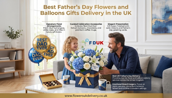 Best Father’s Day Flowers and   Balloons Gifts Delivery in the UK