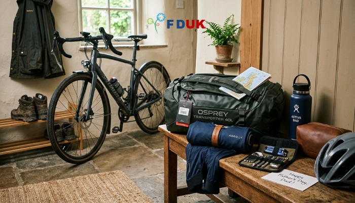 Best Father's Day gifts UK for active dads — cycling and travel kits