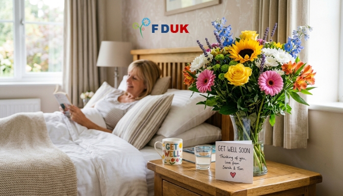 Top 3 Get Well Soon Bouquets UK – colorful fresh flower arrangements Relevance: Gives a visual overview of all three bouquets before the detail sections