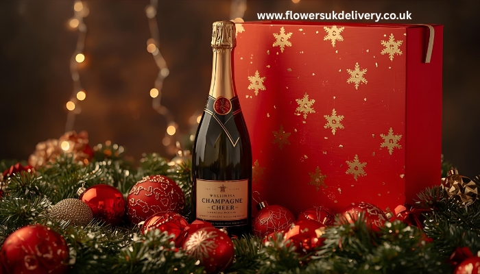 Order Christmas wine premium selection multiple bottles festive tasting setup holiday gifts