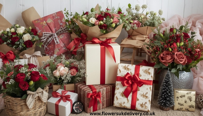 Christmas presents gift ideas flowers UK holiday season