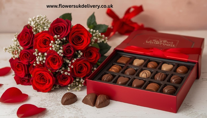 Romantic gifts for UK delivery flowers and chocolates Valentine's Day