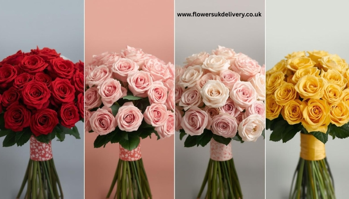 Valentine's Day flowers color meanings romantic gifts UK delivery guide