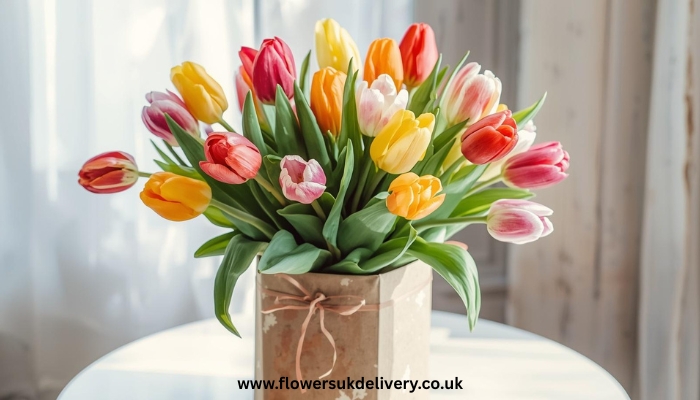 Mother's Day Flowers Delivery tulip bouquet UK